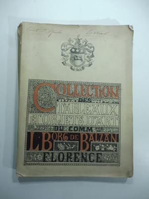 Catalogue du musee L. Borg De Balzan a Florence. Lundi' 2 avril 1894.sous la direction de M G. Sa...