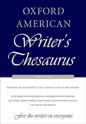 Seller image for Oxford American Writer's Thesaurus for sale by GreatBookPrices
