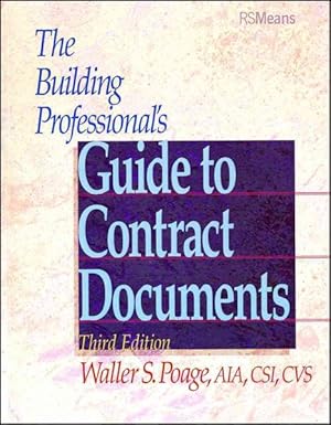 Imagen del vendedor de Building Professional's Guide to Contract Documents a la venta por GreatBookPrices