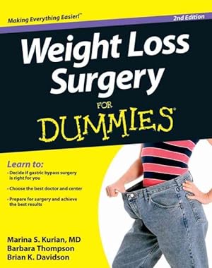 Image du vendeur pour Weight Loss Surgery for Dummies mis en vente par GreatBookPrices