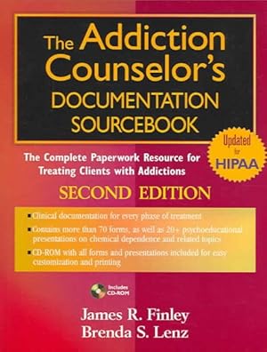 Seller image for Addiction Counselor's Documentation Sourcebook : The Complete Paperwork Resource For Treating Clients With Addictions for sale by GreatBookPrices