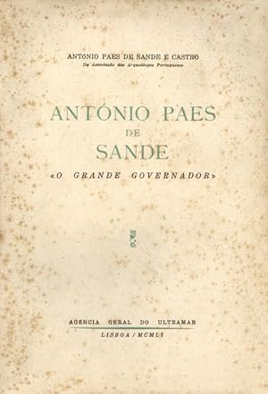 Seller image for ANTNIO PAES DE SANDE. for sale by Livraria Castro e Silva
