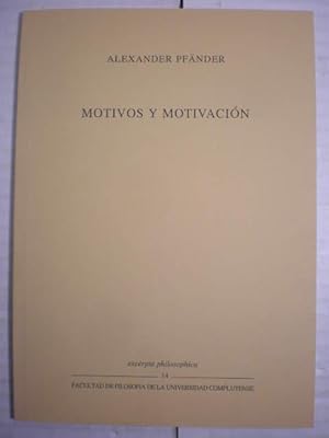 Immagine del venditore per Motivos y motivacin venduto da Librera Antonio Azorn