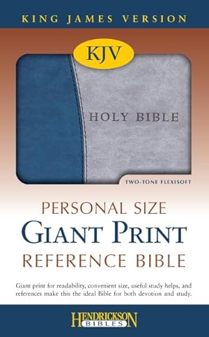Image du vendeur pour Holy Bible : King James Version, Personal Size Giant Print Reference Bible, Blue on Gray Flexisoft mis en vente par GreatBookPrices