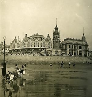 Belgium Ostend Oostende the Kursaal Old NPG Stereoview Photo 1900's