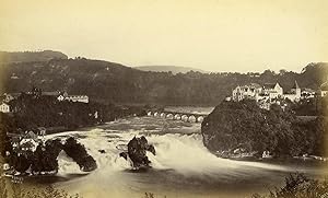 Switzerland Schaffhausen Rhine falls panorama Old Frith's Series Photo 1870