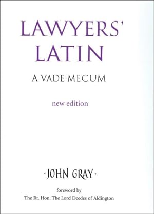 Seller image for Lawyers' Latin : A Vade-mecum for sale by GreatBookPrices