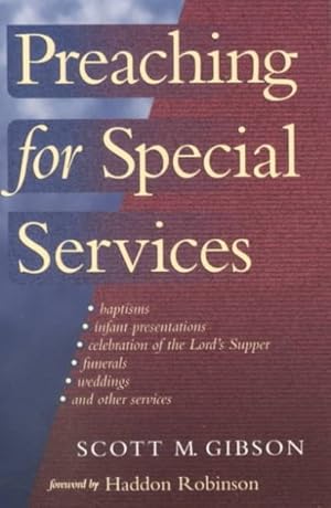 Bild des Verkufers fr Preaching for Special Services zum Verkauf von GreatBookPrices