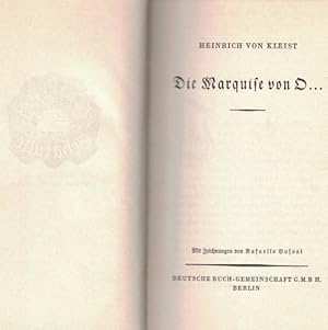 Bild des Verkufers fr Die Marquise von O. zum Verkauf von La Librera, Iberoamerikan. Buchhandlung