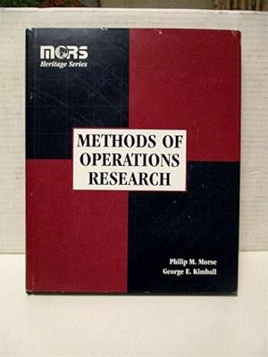 Seller image for Methods of Operations Research for sale by Military Books