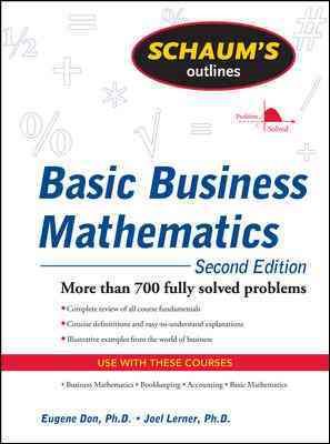 Seller image for Schaum's Outline of Basic Business Mathematics for sale by GreatBookPrices