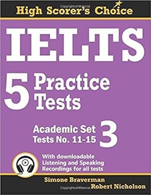 Immagine del venditore per Ielts 5 Practice Tests, Academic Set 3: Tests No. 11-15 venduto da GreatBookPrices