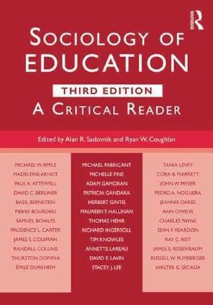 Seller image for Sociology of Education : A Critical Reader for sale by GreatBookPrices