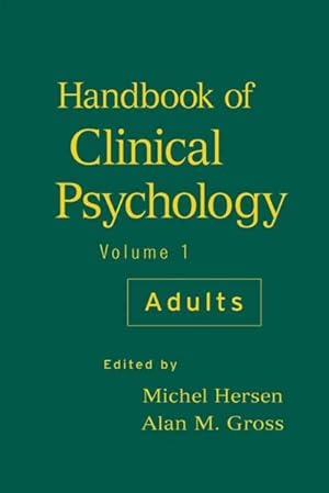 Image du vendeur pour Handbook of Clinical Psychology : Adults mis en vente par GreatBookPrices