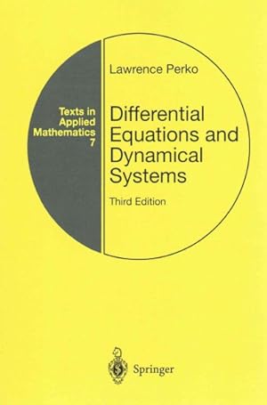 Imagen del vendedor de Differential Equations and Dynamical Systems a la venta por GreatBookPrices