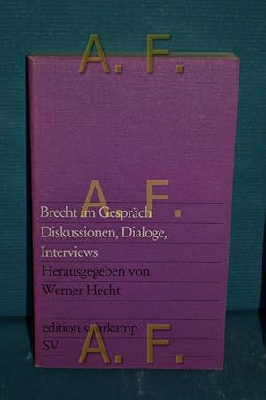 Seller image for Brecht im Gesprch : Diskussionen, Dialoge, Interviews for sale by Antiquarische Fundgrube e.U.