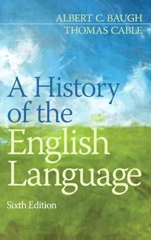 Imagen del vendedor de History of the English Language a la venta por GreatBookPrices