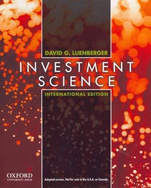 Immagine del venditore per Investment Science : International Edition venduto da GreatBookPrices