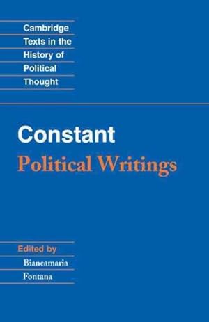 Seller image for Benjamin Constant Political Writings for sale by GreatBookPrices