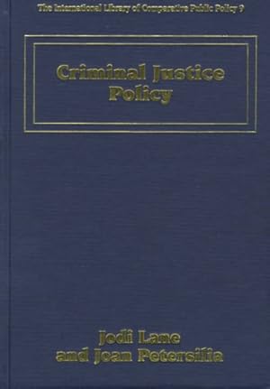 Immagine del venditore per Criminal Justice Policy venduto da GreatBookPrices