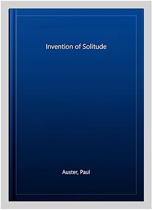 Bild des Verkufers fr Invention of Solitude zum Verkauf von GreatBookPrices
