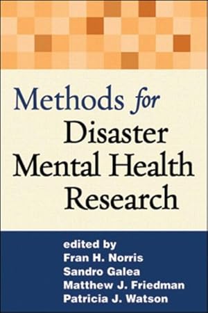 Image du vendeur pour Methods for Disaster Mental Health Research mis en vente par GreatBookPrices