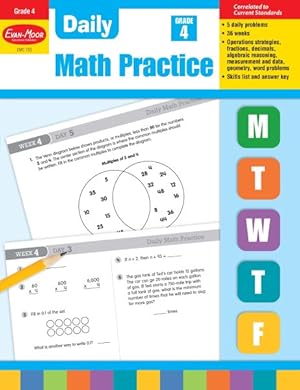 Bild des Verkufers fr Daily Math Practice, Grade 4 zum Verkauf von GreatBookPrices