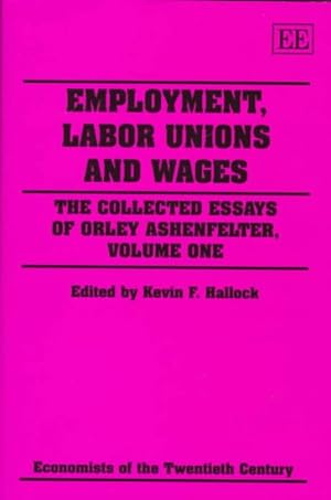 Seller image for Employment, Labor Unions and Wages for sale by GreatBookPrices