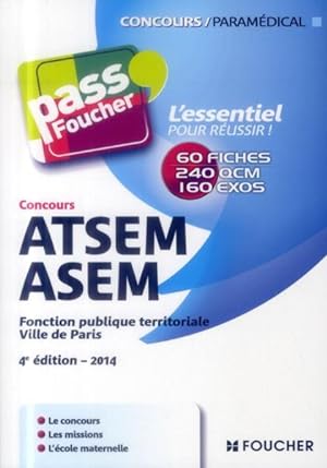 pass'foucher concours atsem asem 4e edition - 2014