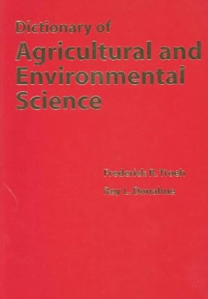 Bild des Verkufers fr Dictionary of Agricultural and Environmental Science zum Verkauf von GreatBookPrices