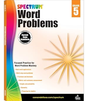 Imagen del vendedor de Spectrum Word Problems, Grade 5 a la venta por GreatBookPrices