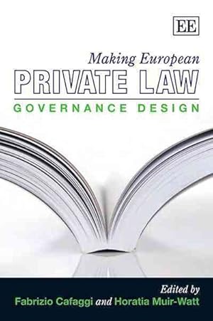 Immagine del venditore per Making European Private Law : Governance Design venduto da GreatBookPrices