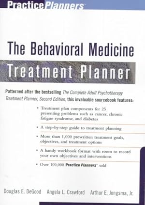 Imagen del vendedor de Behavioral Medicine Treatment Planner a la venta por GreatBookPrices