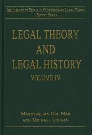 Image du vendeur pour Legal Theory and Legal History mis en vente par GreatBookPrices