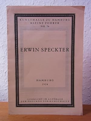 Bild des Verkufers fr Erwin Speckter. Kunsthalle zu Hamburg, kleine Fhrer Nr. 34 zum Verkauf von Antiquariat Weber