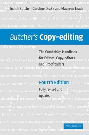 Seller image for Butcher's Copy-editing : The Cambridge Handbook for Editors, Copy-editors and Proofreaders for sale by GreatBookPrices