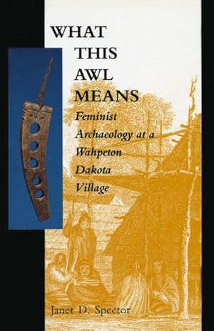 Image du vendeur pour What This Awl Means : Feminist Archaeology at a Wahpeton Dakota Village mis en vente par GreatBookPrices