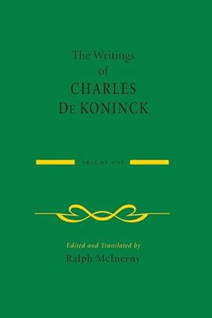 Image du vendeur pour Writings of Charles De Koninck mis en vente par GreatBookPrices