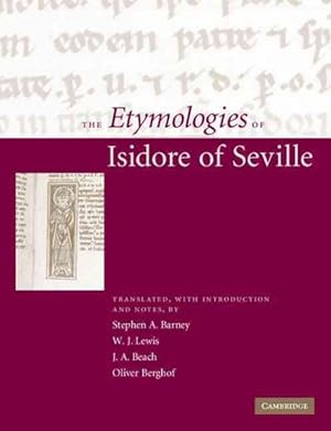 Imagen del vendedor de Etymologies of Isidore of Seville a la venta por GreatBookPrices