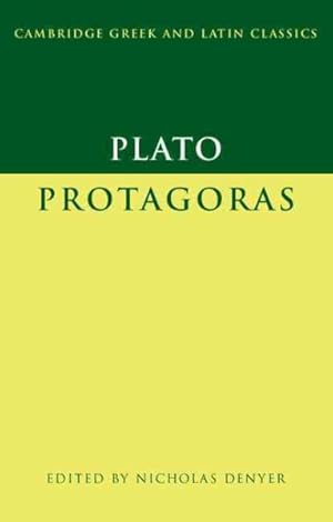 Bild des Verkufers fr Plato : Protagoras zum Verkauf von GreatBookPrices