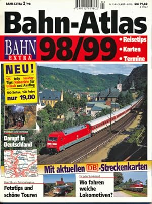 Seller image for Bahn Extra Heft 3/98: Bahn-Atlas 98/99. Reisetips, Karten, Termine. for sale by Versandantiquariat  Rainer Wlfel