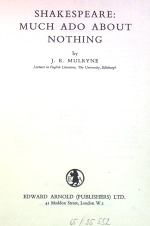 Immagine del venditore per Shakespeare: Much ado about Nothing. Studies in English Literature No. 16 venduto da books4less (Versandantiquariat Petra Gros GmbH & Co. KG)