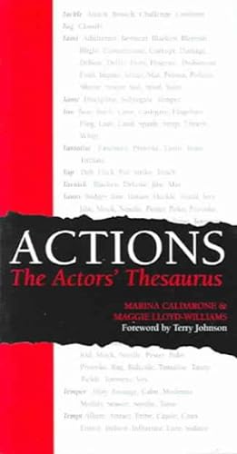 Imagen del vendedor de Actions : The Actors' Thesaurus a la venta por GreatBookPrices