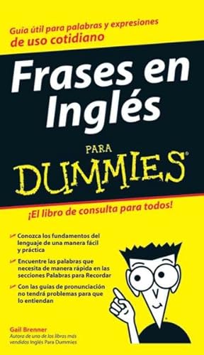 Image du vendeur pour Frases en Ingles Para Dummies / English Phrases for Dummies -Language: spanish mis en vente par GreatBookPrices