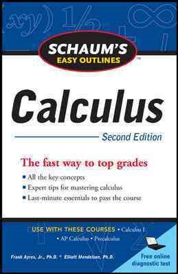Imagen del vendedor de Schaum's Easy Outline Calculus a la venta por GreatBookPrices