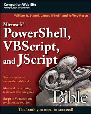Imagen del vendedor de Microsoft Powershell, VBScript and JScript Bible a la venta por GreatBookPrices