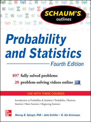 Image du vendeur pour Schaum's Outlines Probability and Statistics mis en vente par GreatBookPrices