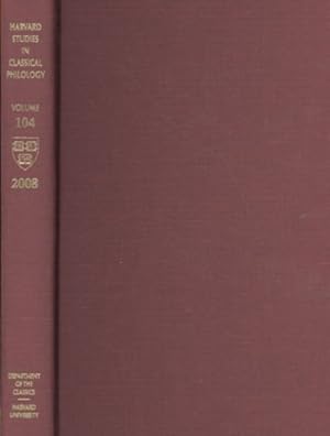 Immagine del venditore per Harvard Studies in Classical Philology venduto da GreatBookPrices