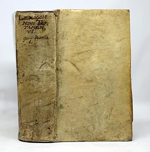 Bild des Verkufers fr LEXICON GRAECO-LATINUM IN TESTAMENTUM NOVUM D. N. J. C. ubi omnium vocabulorum, tam appellativorum themata . zum Verkauf von Librairie de l'Univers