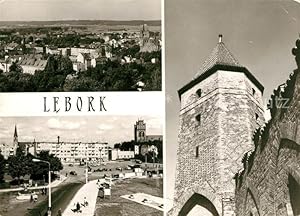 Postkarte Carte Postale 73522452 Lebork Widok ogolny Plac Pokoju Gotycka Gaszta Bluszczowa Lebork